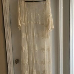 Beautiful Embroidered CoverUp or Duster